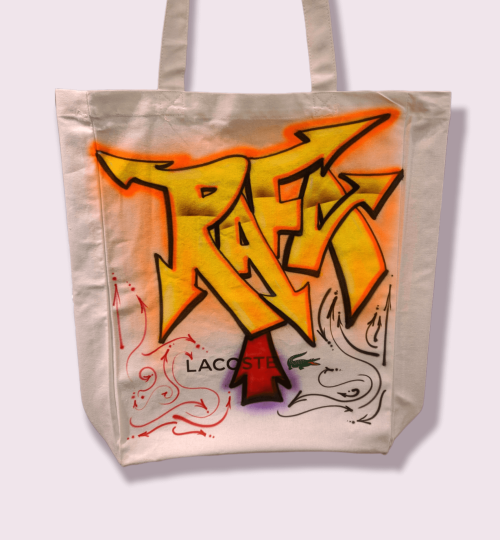 Lacoste Tote Bag Airbrush Design