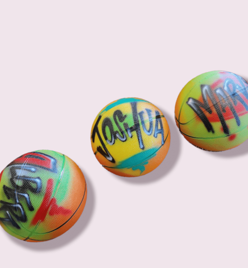 Airbrush Basketballs