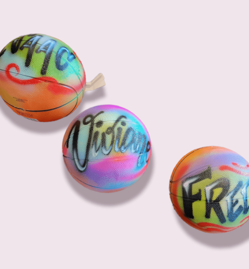 Airbrush Basketballs