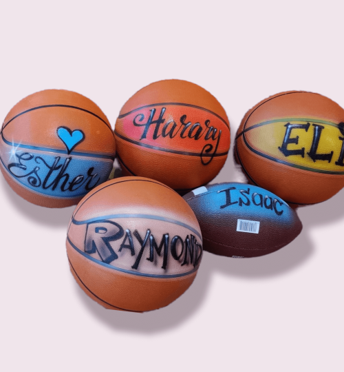Painted Basketballs