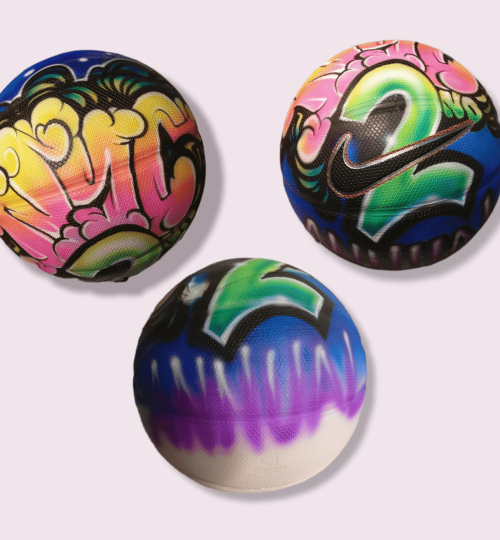 Airbrushed Basketballs