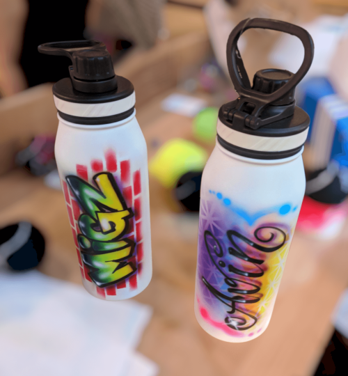 Painted Water Bottles