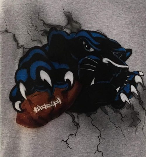 Carolina Panthers Airbrush Art