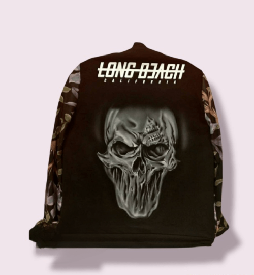 Painted Skull on the Hoodie