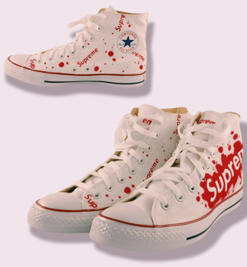 Supreme Converse Custom Shoes