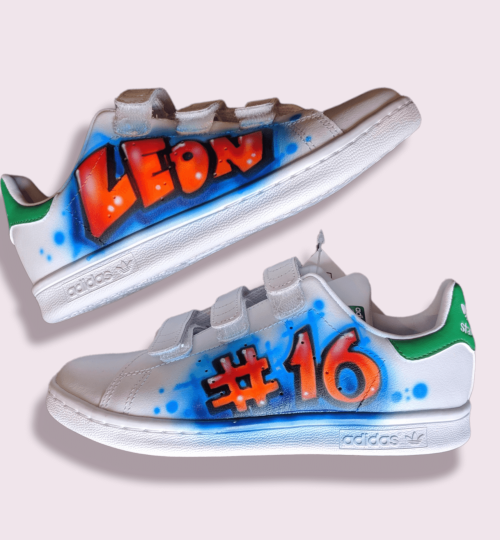 Adidas Airbrushed Shoes