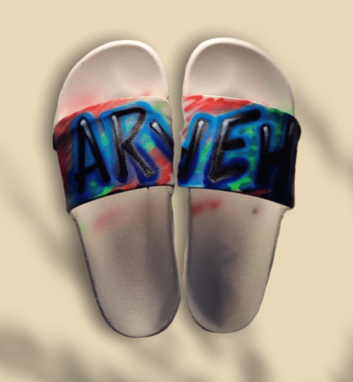 Slides Shoes Airbrush Design