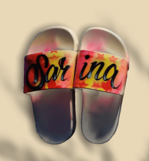 Slides Shoes Airbrush Design
