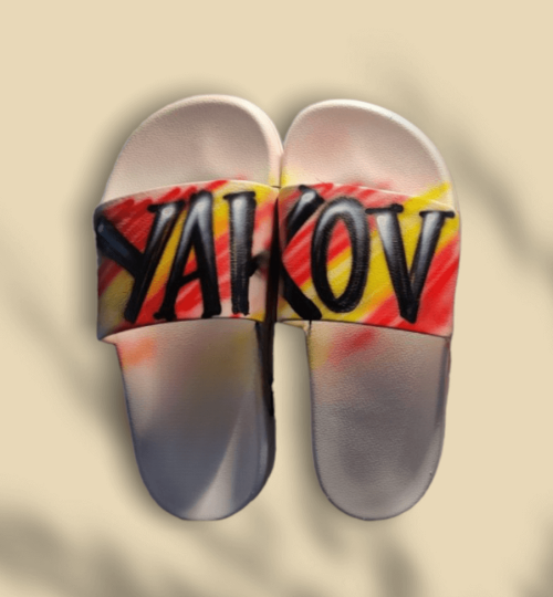 Slides Shoes Airbrush Design