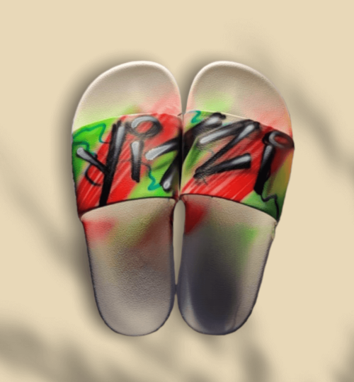 Slides Shoes Airbrush Design