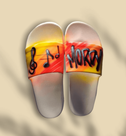 Slides Shoes Airbrush Design