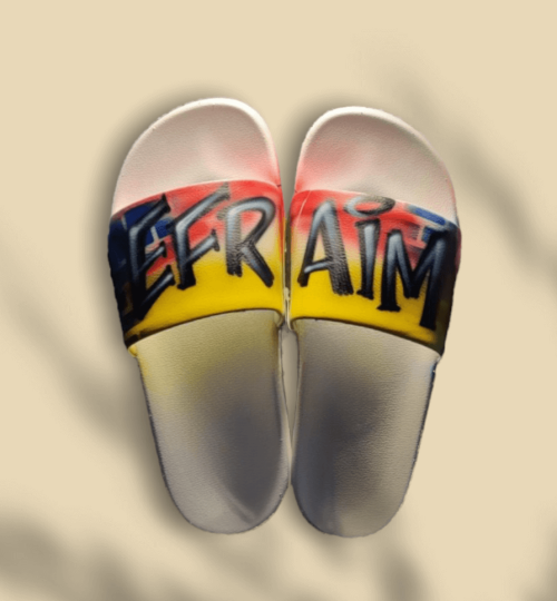 Slides Shoes Airbrush Design