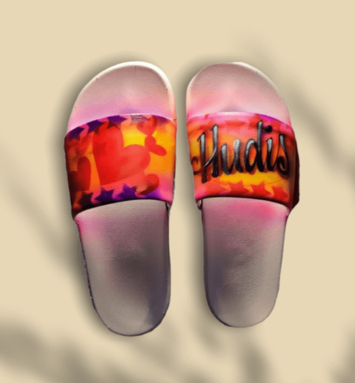 Slides Shoes Airbrush Design