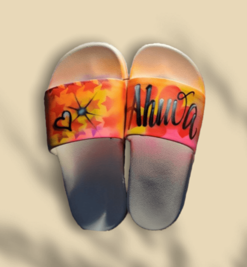Slides Shoes Airbrush Design
