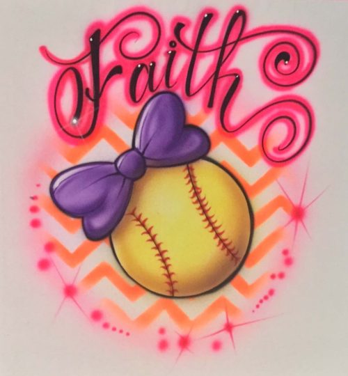 Girl Baseball Design